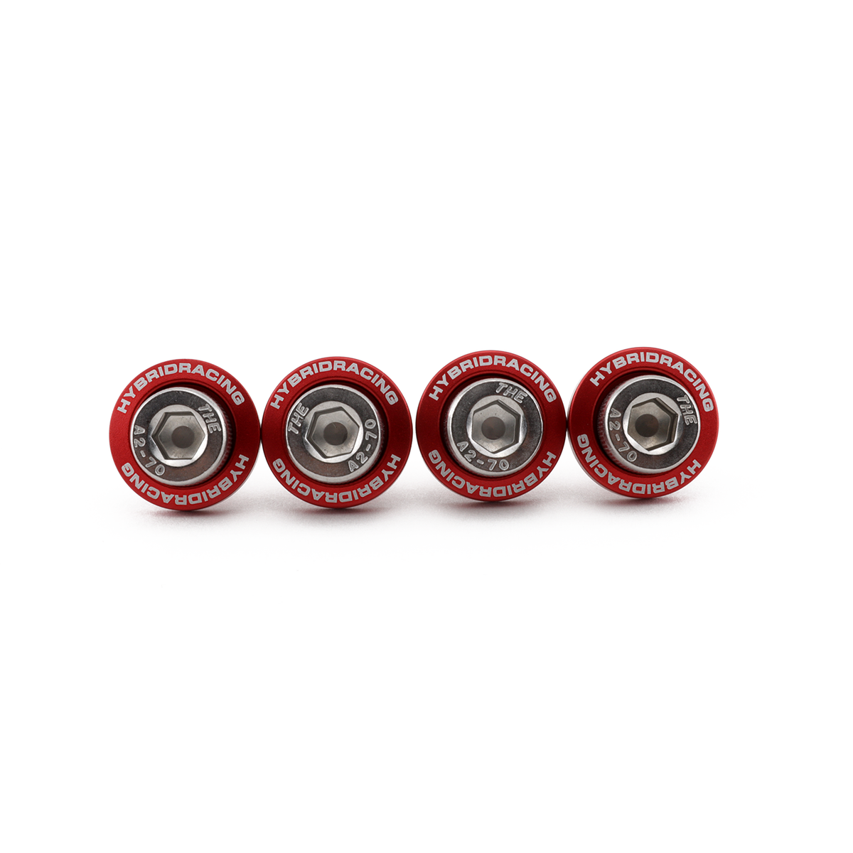 Hybrid Racing M8X1.25 Accessory Hardware Kit (RED)