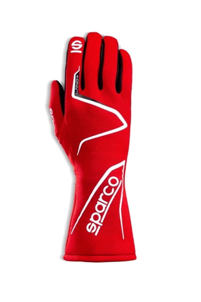 Sparco Gloves Land+ size 10 RED (PAIR)