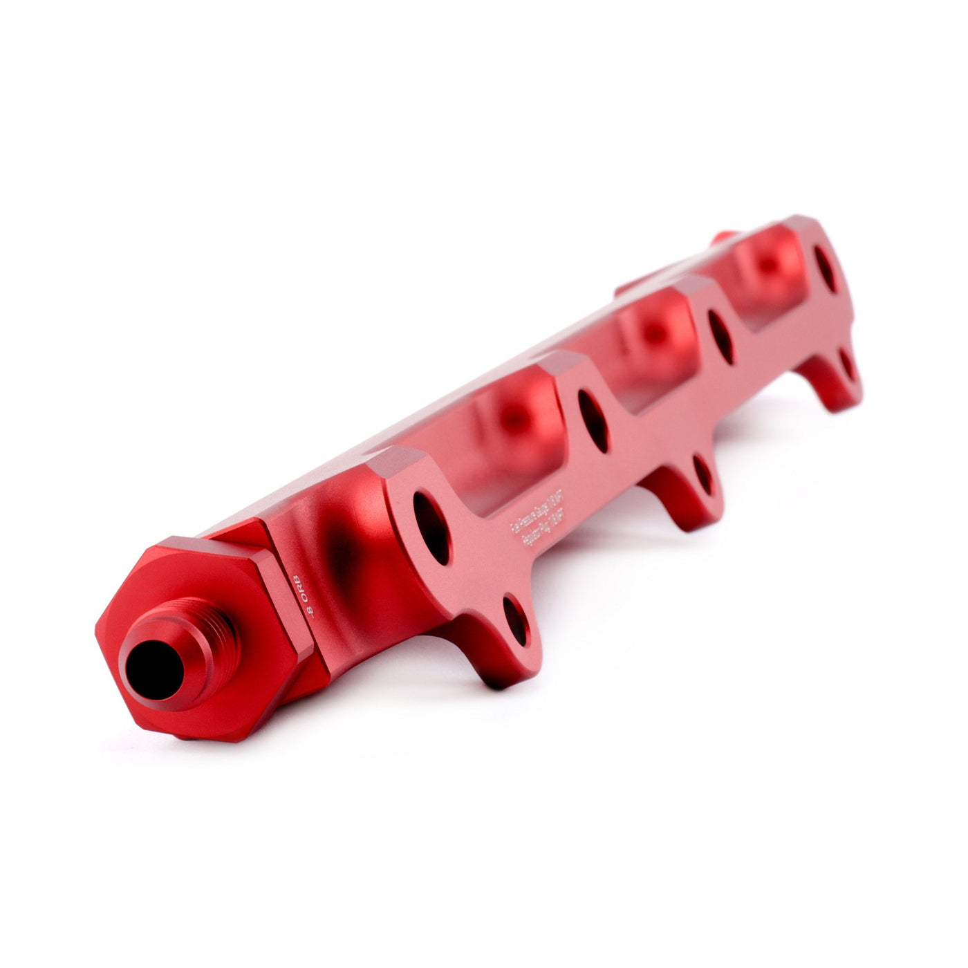 Hybrid Racing High-Flow Fuel Rail DUST RED (B-Series / Universal)