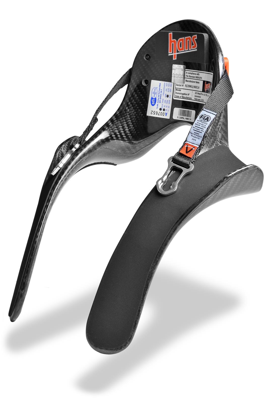 HANS 20M Pro Ultra Lite PA Sliding for SA Helmet FIA