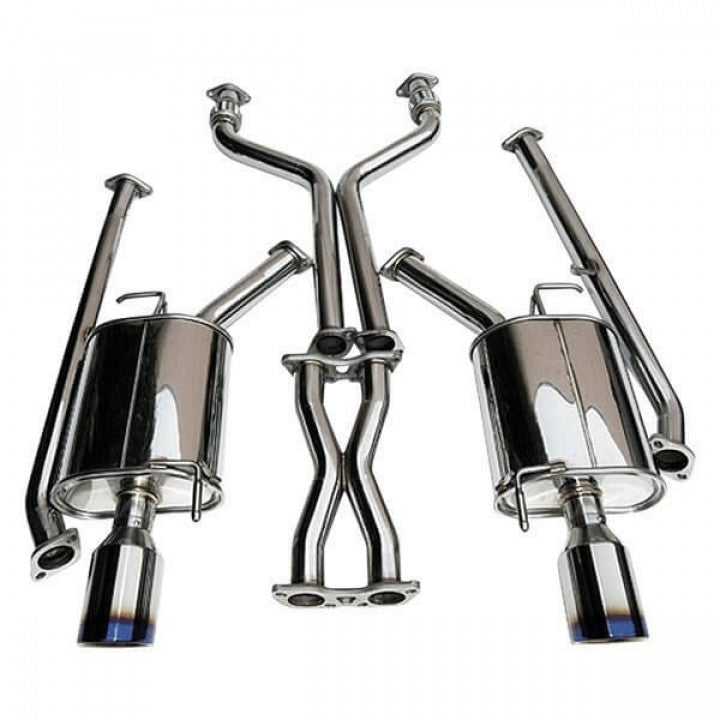 CATBACK INFINITI G35 4DOOR Q300 ROLLED TITANIUM TIPS 07-UP 60mm 110mm