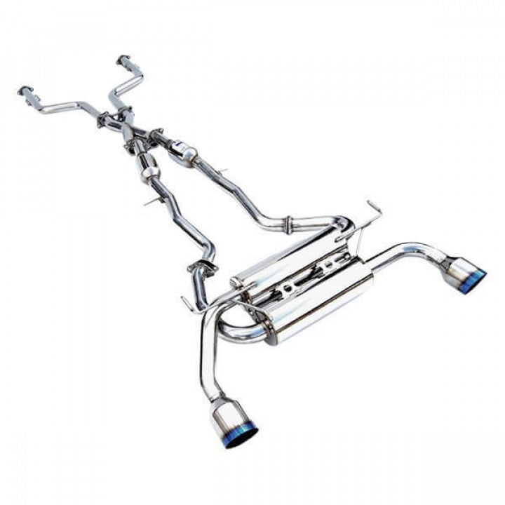 CATBACK Q60 GEMINI ROLLED TITANIUM BUNRT TIP 17-UP 60MM 125MM