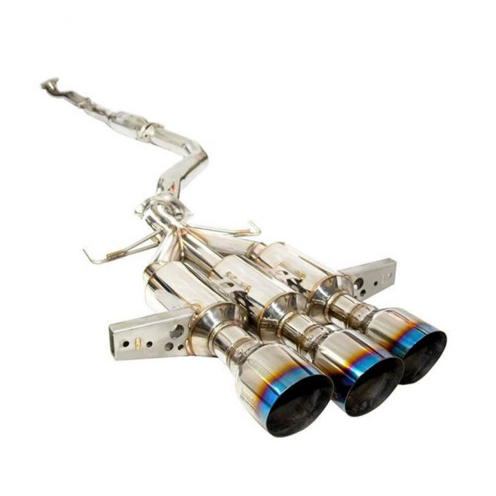 CATBACK HONDA CIVIC TYPE-R GEMINI TITANIUM BURNT TRIPLE TIPS 17-UP 70mm