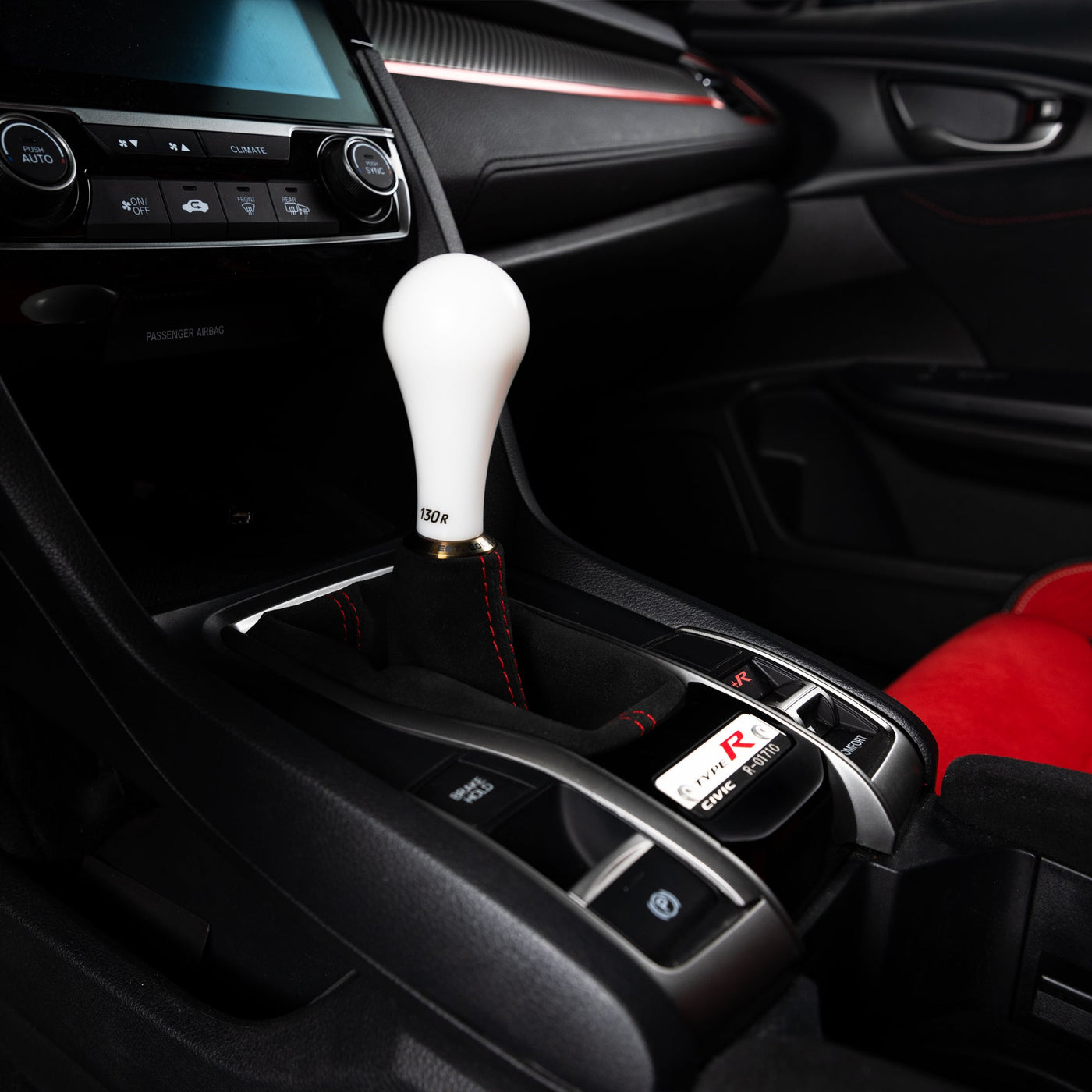 Hybrid Racing Alcantara Shift Boot (16-21 Honda Civic) BLACK