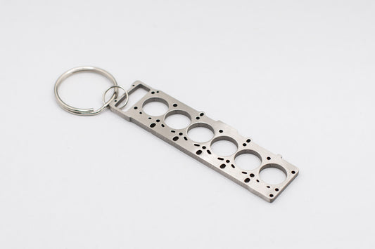 Six Cylinder Head Gasket Keychain (Laser cut)