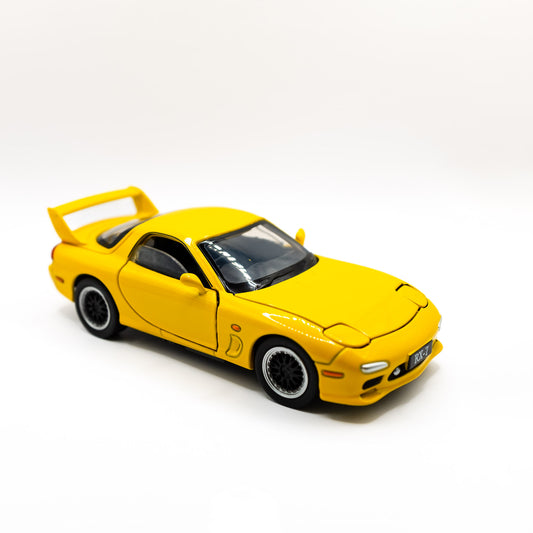 1/32 Scale Yellow Mazda FD RX7