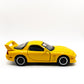 1/32 Scale Yellow Mazda FD RX7