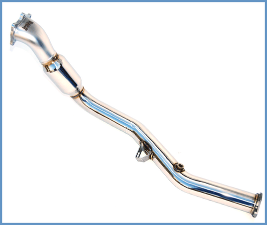DOWNPIPE WRX/STI HIGH FLOW CAT WITH EXTRA O2 SNESOR BUNG 02-07 76MM