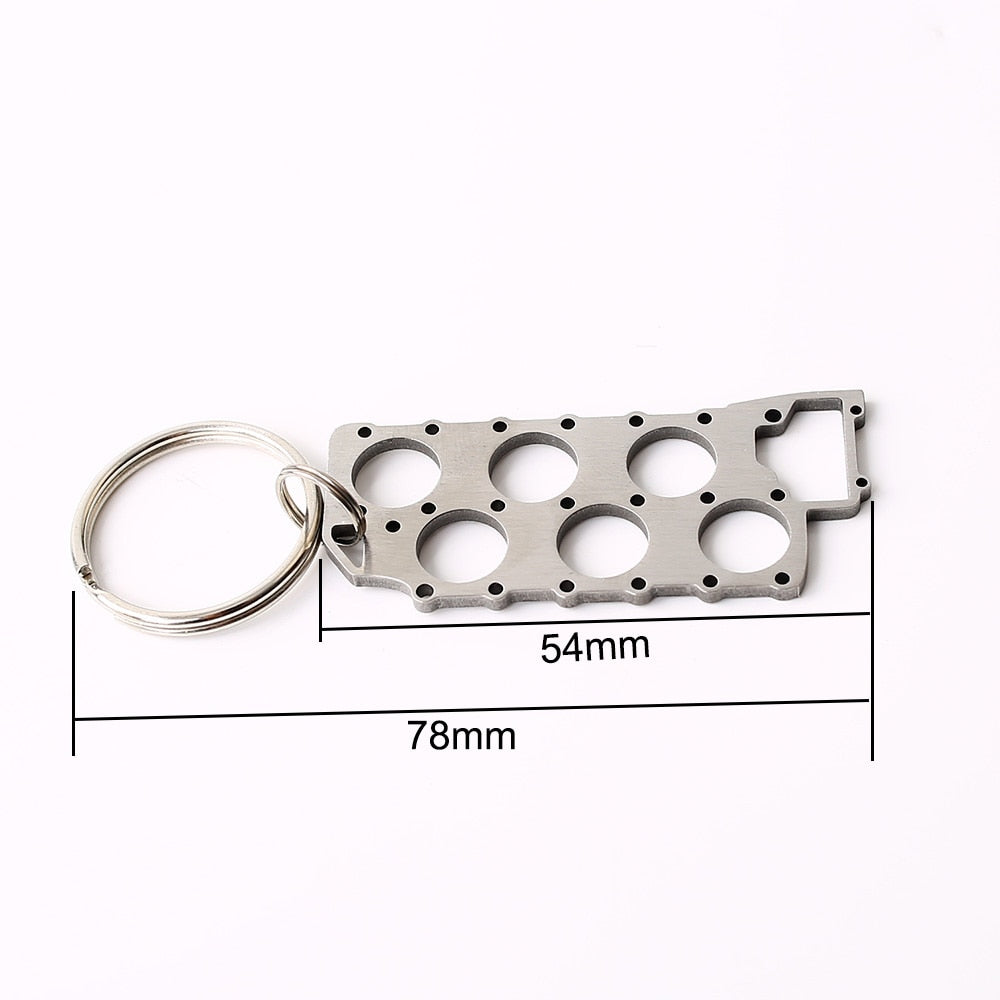 VR6 Steel Head Gasket Keychain