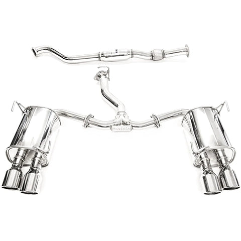 CATBACK WRX Q300 SINGLE LAYER S.S. QUAD TIP 22-UP 76MM 101MM
