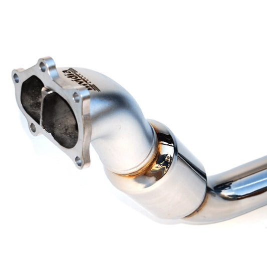 DOWNPIPE WRX/STI & 05-09 LEGACY GT LOWER CAT TWIN O2 BUNG 08-UP 76MM