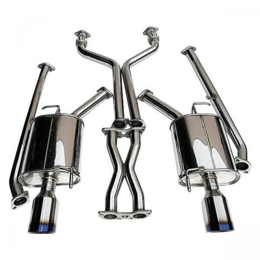 CATBACK INFINITI G35 4DOOR Q300 ROLLED TITANIUM TIPS 07-UP 60mm 110mm