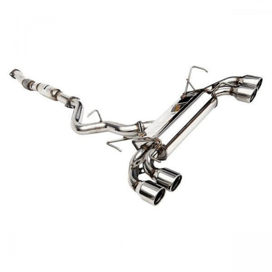 CATBACK SUBARU STI 5 DOORS Q300 ROLLED STAINLESS TIP 2008-UP HatchBack