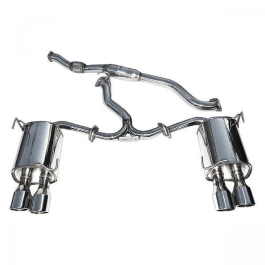 CATBACK SUBARU STI 4 DOOR Q300 ROLLED STAINLESS TIPS 2011-UP 76mm 110mm