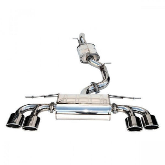 CATBACK VW GOLF-R Q300 QUAD OVAL S.S.Tips CAT-BACK 14-17 76mm