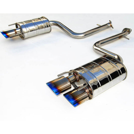 CATBACK LEXUS RC350/200T Q300 QUAD ROLLED TITA. TIP 15-UP 70mm