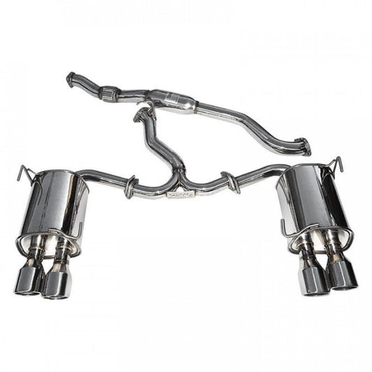 CATBACK SUBARU STI 4 DOOR Q300 ROLLED STAINLESS TIPS 2015-UP 76mm 110mm