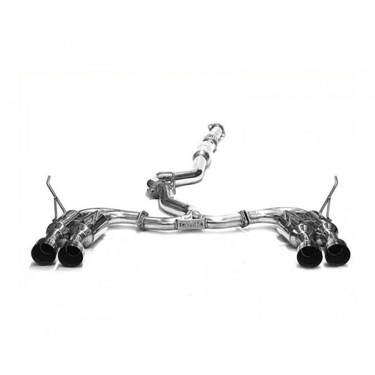 CATBACK SUBARU WRX/STI GEMINI SINGLE LAYER QUAD TITA. TIP 15-UP 76mm 101mm