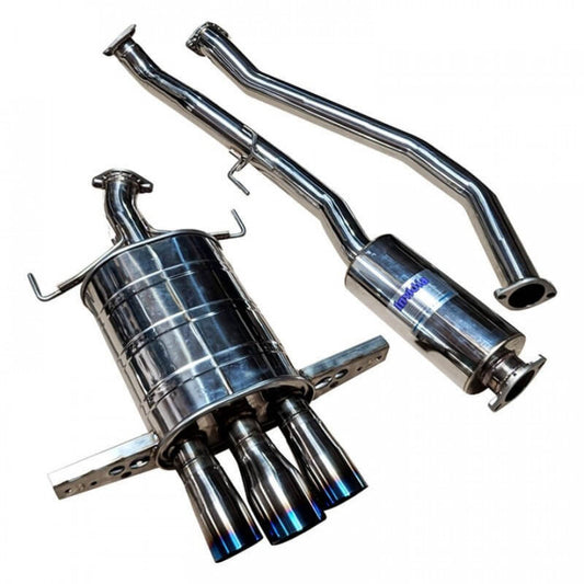 CATBACK HONDA CIVIC TYPE-R Q300 TRIPLE TITANIUM TIP 17-UP 76MM 101MM