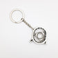 Rotary Engine Rotor Spinning Keychain