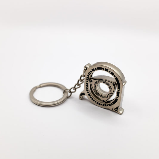 Rotary Engine Rotor Spinning Keychain