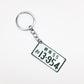 Initial D License Plate AE86 13-954 Keychain (car not included)